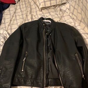 Zara Size small Men’s Faux Leather jacket